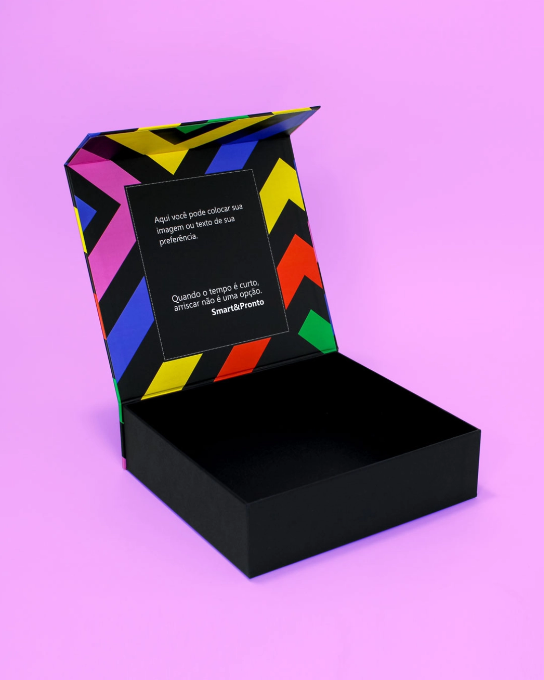 Caixa Smart&Pronto 25,0x23,0x7,0cm Preta - Imagem 2