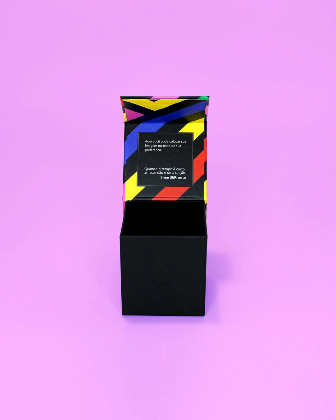 Caixa Smart&Pronto 8,5x8,5x9,5cm Preta - Imagem 2