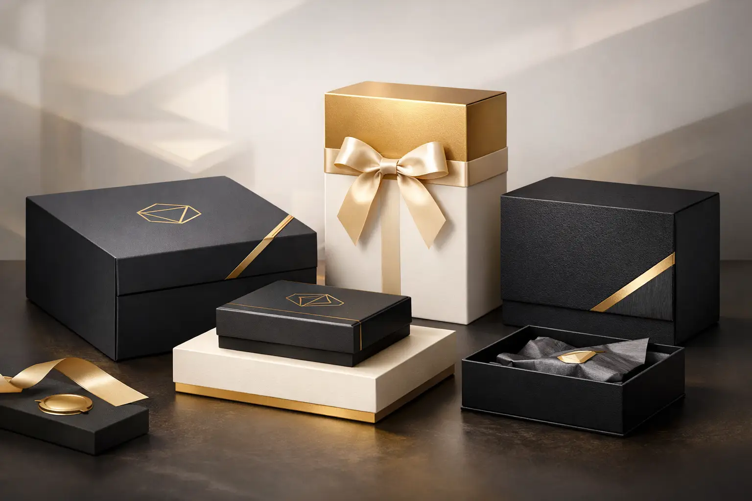 Caixa premium para presentes que valoriza marcas