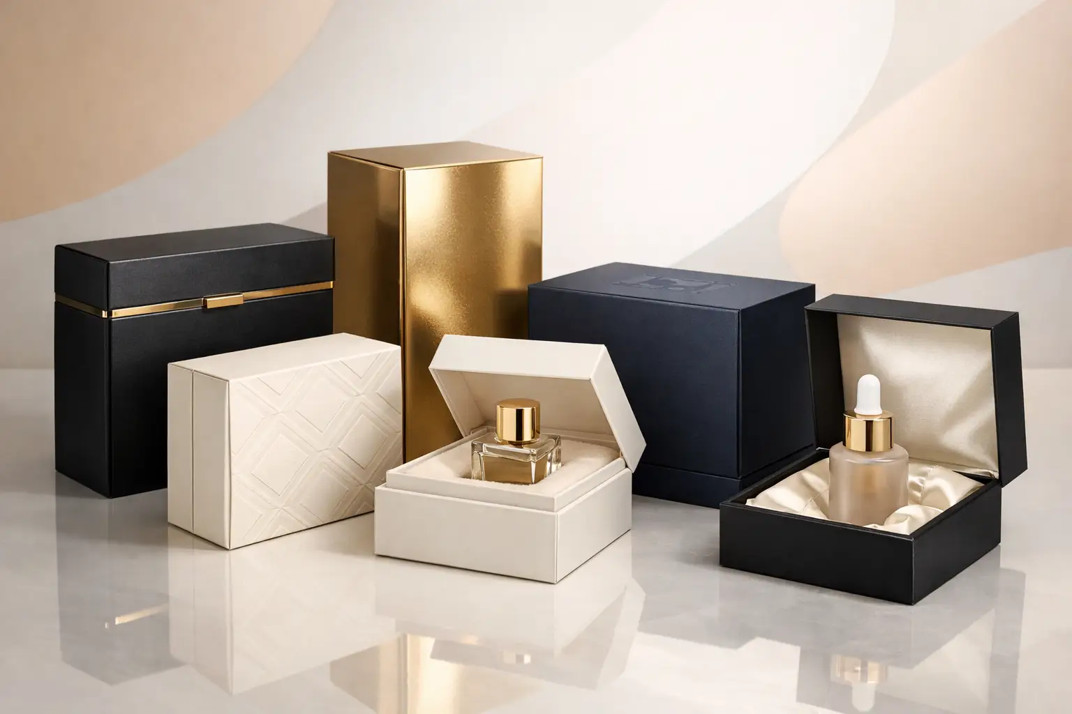 Tipos de caixas para cosméticos premium